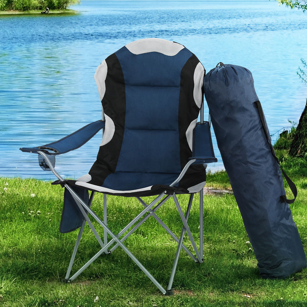 Weisshorn x DANGL Luxury Camp Chairs x2 NAVY - DANGL