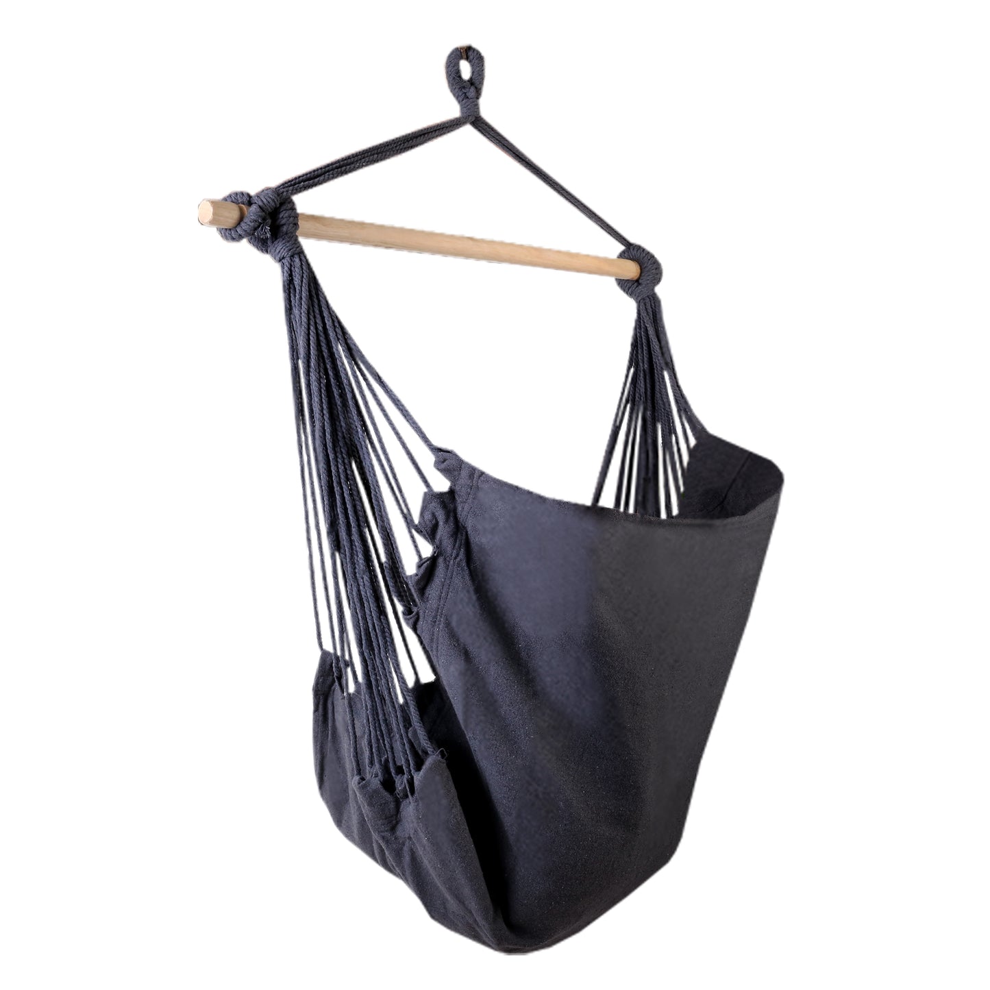 Gardeon Hammock Chair Outdoor Camping Hanging Hammocks Cushion Pillow Grey - DANGL