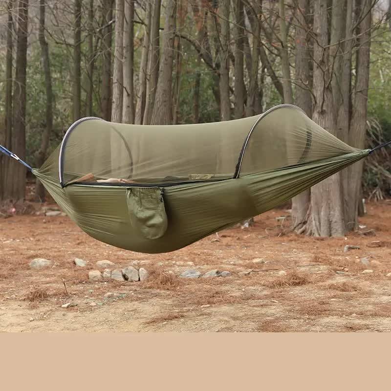 DANGL - Green Camping Hammock with Mosquito Net - DANGL