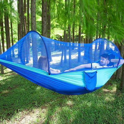 DANGL - BLUE Camping Hammock with Mosquito Net - DANGL