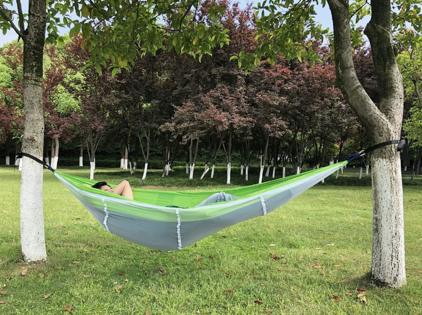 DANGL - Lime Green Camping Hammock with Mosquito Net - DANGL