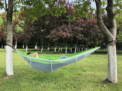 DANGL - Lime Green Camping Hammock with Mosquito Net - DANGL