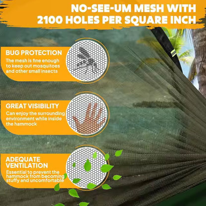 DANGL - Green Camping Hammock with Mosquito Net - DANGL